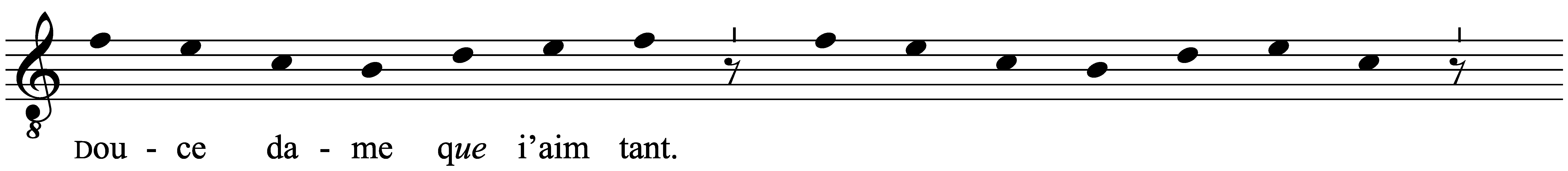 Work musical notation